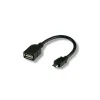 Kabel Usb 2.0 Otg A-microb M/ż 0.2m Czarny